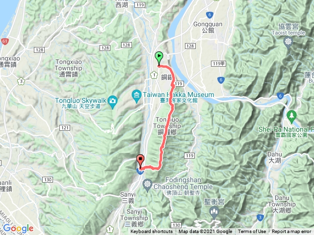 三員縱走 銅鑼至三義