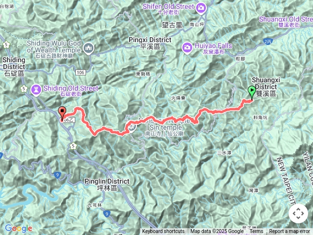 崩山坑古道風口鞍部 柑腳山山腰古道 中坑頭方向碑 枋山坑古道 枋山坑農路 小粗坑頭 乾溪坑頭 竿蓁坑口 九芎坑東昇茶坊 大粗坑護管所 磨石坑聚落 大崙古道 崩山口預覽圖
