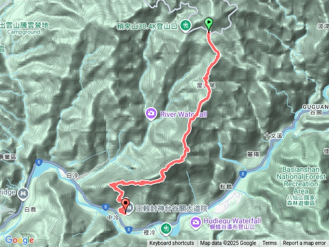 屋我尾山到東卯山縱走