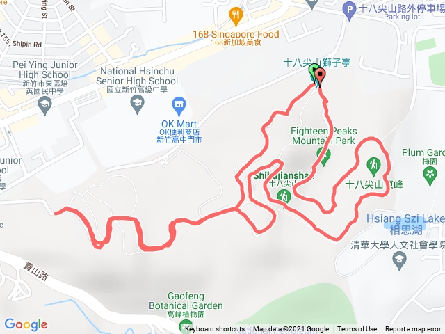 十八尖山 （博愛街入口 - 寶山路入口）