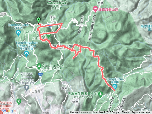 陽明山東西大縱走東段小油坑風櫃嘴來回