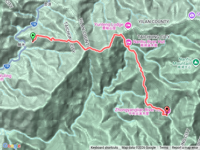 中央尖山 D1(勝光-中央尖溪山屋)預覽圖