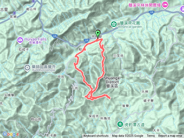 雙溪四柑縱走O型預覽圖