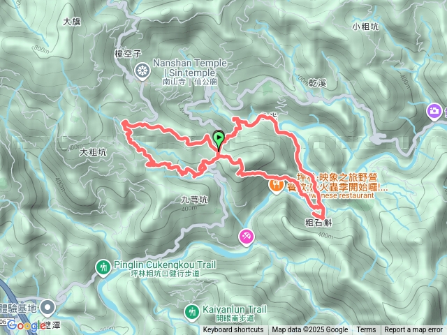 漁光國小、九芎坑圳沽保甲路、大舌湖山、粗石斛吊橋、漁光派出所、漁光國小上學路O型預覽圖