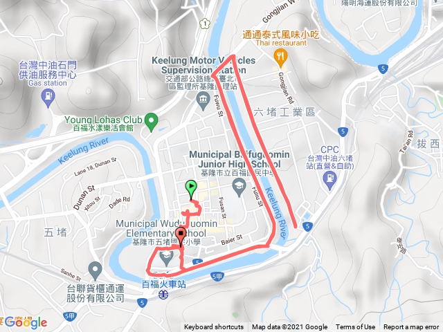 百福社區雨中漫步