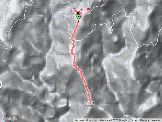 波津加大雪山入