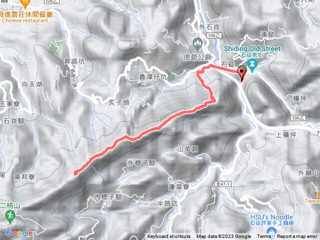 石碇老街 -筆架南北峰 原路來回