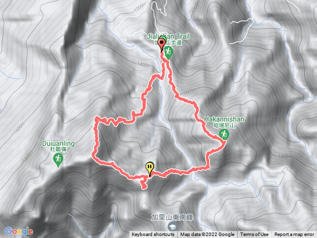 加哈縱走