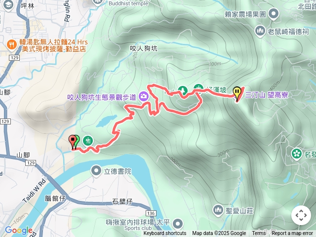 三汀山三條步道走