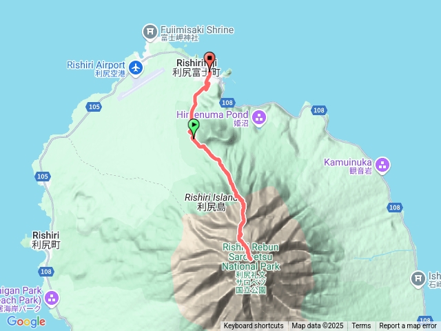 利尻山跟利尻神社