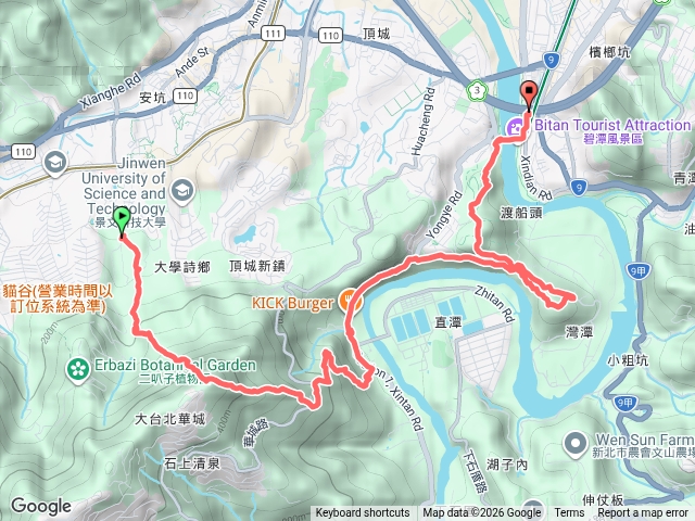 新北新店地區郊山縱走行程：三潭縱走。[塗潭山，灣潭山，和美山(碧潭山)］預覽圖