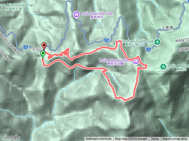 石山引水古道O型縱走鹿林前山預覽圖