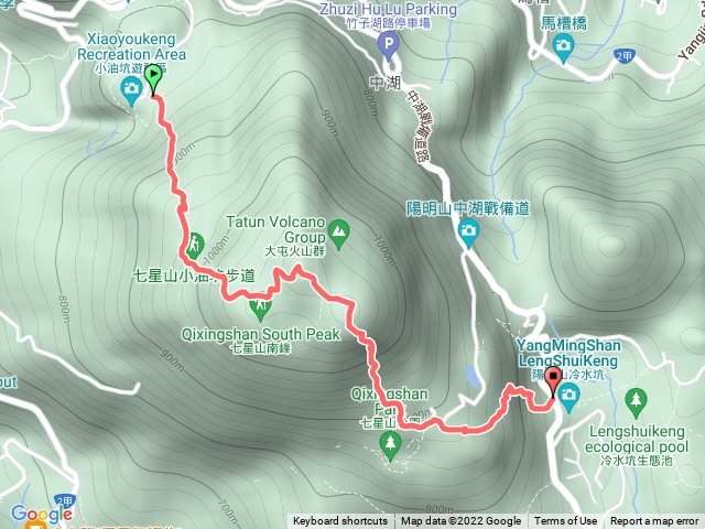 小油坑，七星山主東，冷水坑