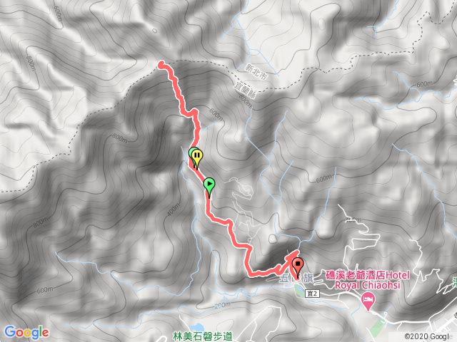 聖母山莊。五峰旗瀑布