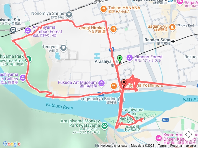 日本京都 嵐山渡月橋竹林小徑散策