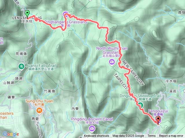 台北－臺灣百大必訪步道陽明山東西大縱走202501111027
