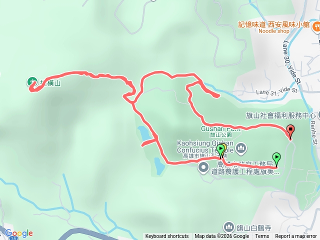 旗山孔廟環山步道加擔橫山