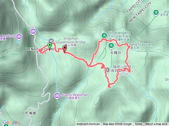 冷擎步道擎天崗環型步道預覽圖
