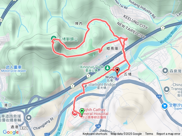 汐止車站星光橋東山煤礦卧佛玉泉宮獅頭山沐沐五堵車站