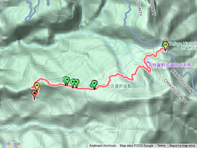 特富野古道全程來回