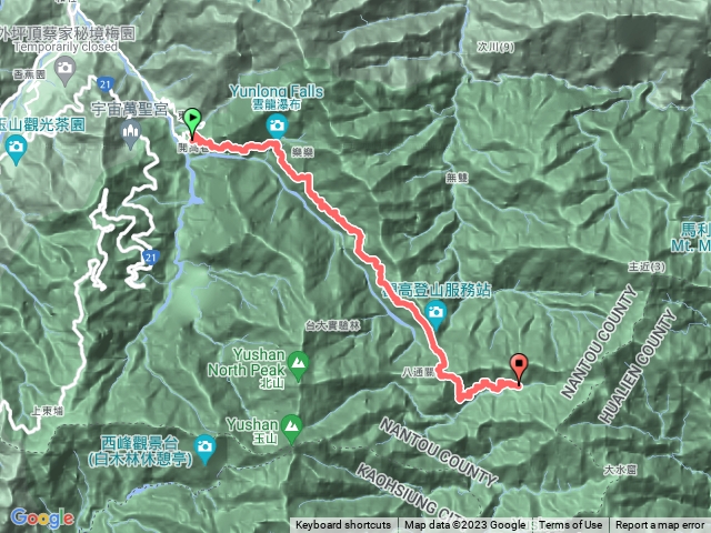 2023馬博五天D1 東埔登山口～中央金礦山屋