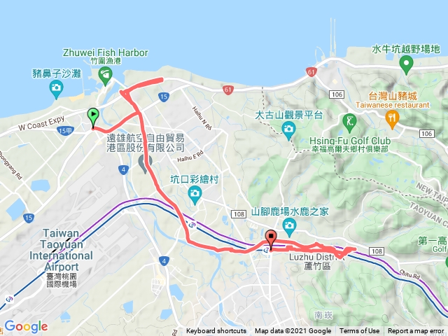 20211119濱海自行車道(封閉)-南崁溪自行車道-坑子溪自行車道