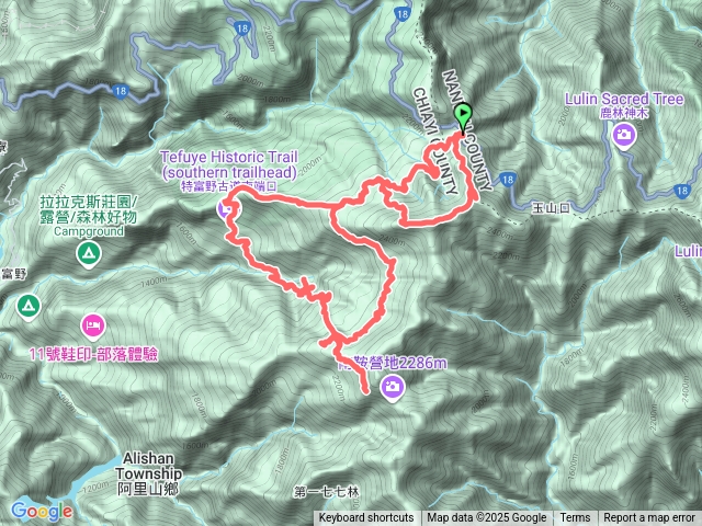 2025-01-11 特富野古道8字型縱走｜水山線舊鐵道遺跡｜神祕谷｜拉拉喀斯神木群｜東水山｜兒玉山預覽圖