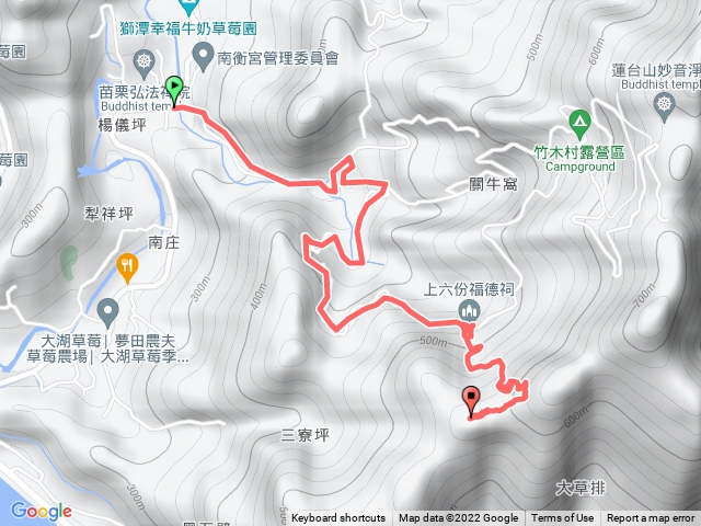 苗栗/獅潭/三寮坑山，H600m  (殖產局三角補點)