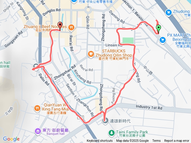 竹東見軌啦-走讀軌跡