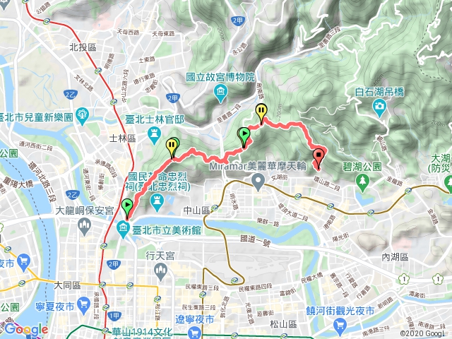 圓山→金面山