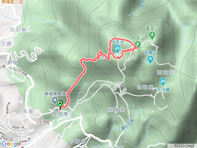 向天池山