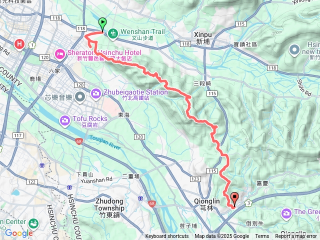 犁頭山-吧哩國山-石頭坑山-埤塘窩山-高梘頭山