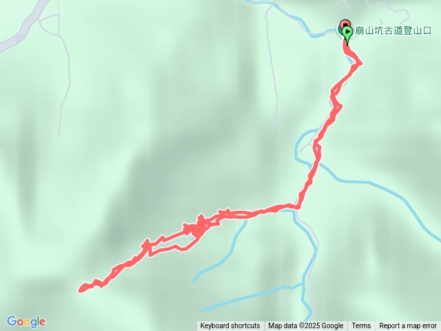 2025-08-14 再探崩山坑古道越嶺下坑的溪谷路線