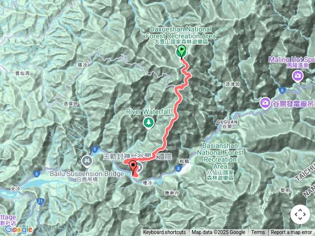 烏東縱走（大雪山起登-大道院出）