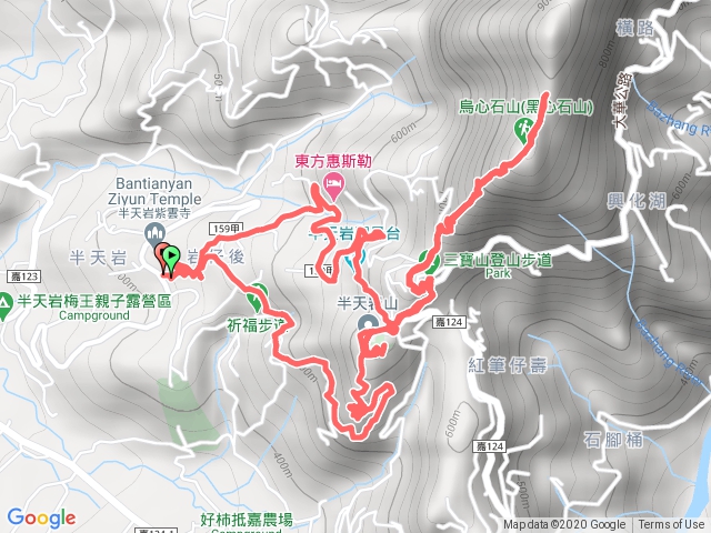 2020-10-24 半天岩山、烏心石山