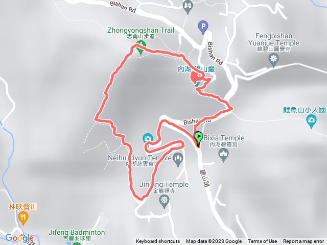 碧山巖、忠勇山親山步道小 O 型