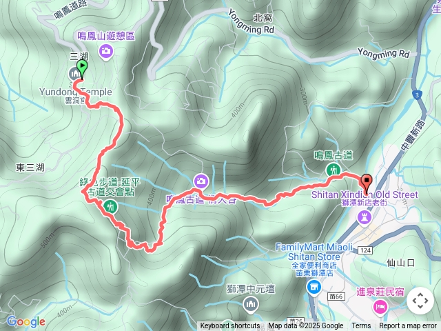 雲洞宫經南隘勇古道到義民廟