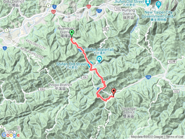 淡蘭古道中路-暖東峽谷、十分、柑腳(位威惠廟)