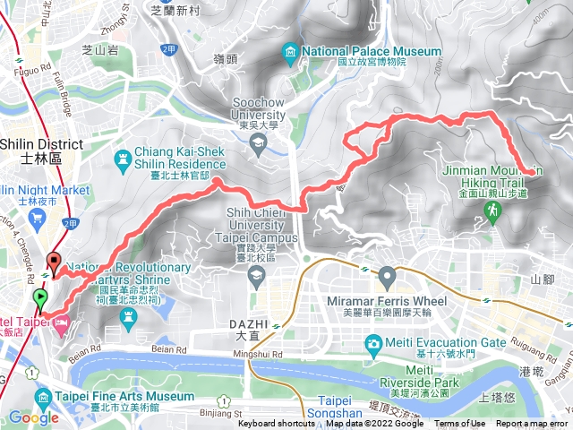 劍潭山-文間山-論劍山-金面山