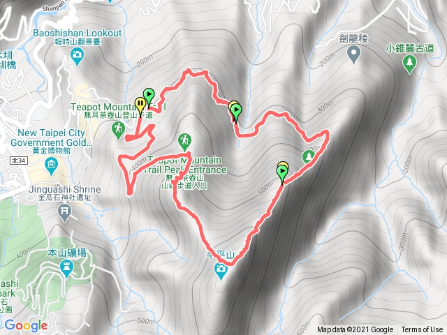 煙囪稜-381 峰-555 峰-V 缺口- 下茶壺山