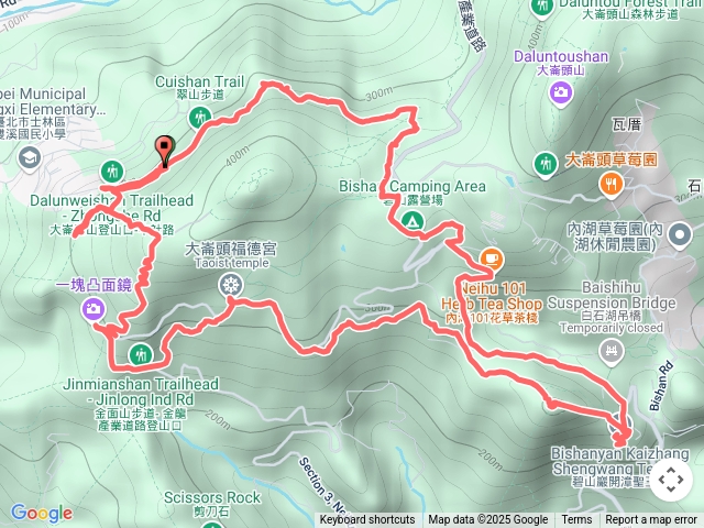 仙座台山-忠勇山-碧山路-翠山步道