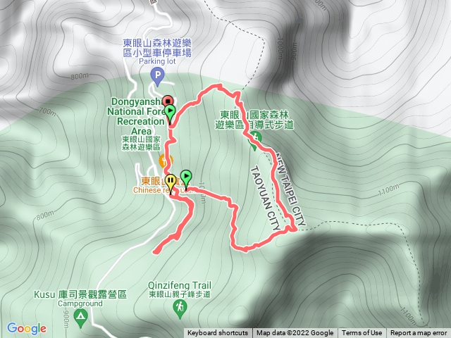 東眼山前面走錯的部分