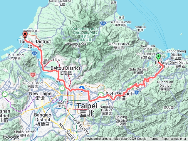基隆騎到淡水預覽圖