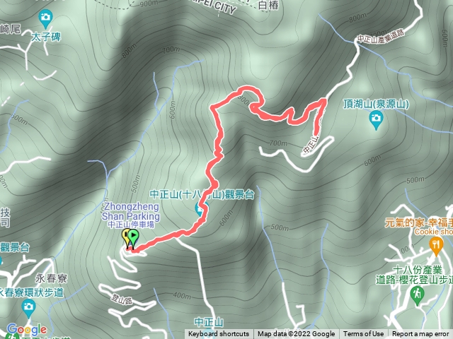 中正山停車場-第一登山口