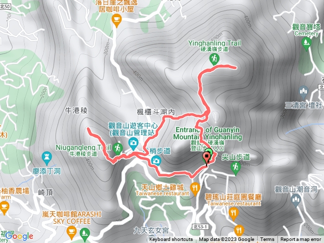 觀音山硬漢嶺、牛港稜