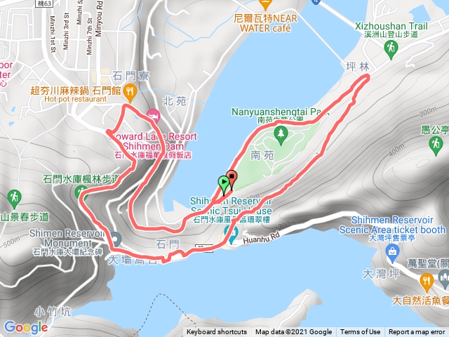 石門水庫環壩路線 20211128