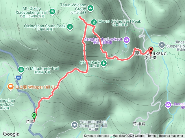 苗圃進冷水坑出七星山預覽圖