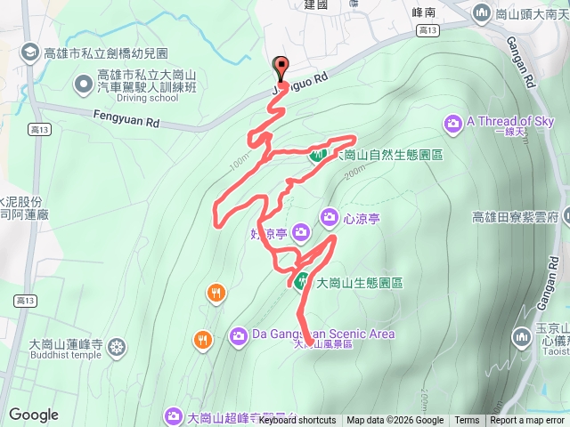 高雄阿蓮大崗山登山步道生態園區－大崗山三角點預覽圖