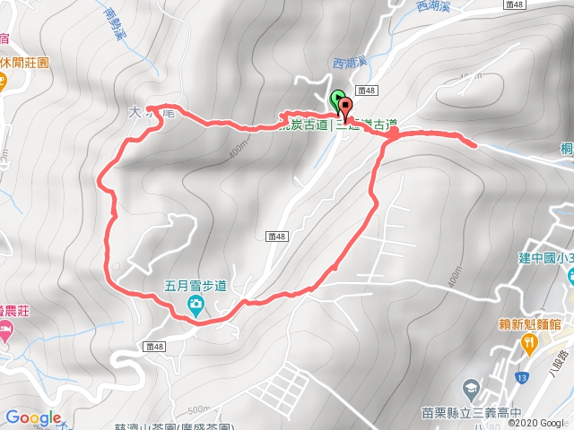 20200413挑炭古道、大坑尾山、三義山O形