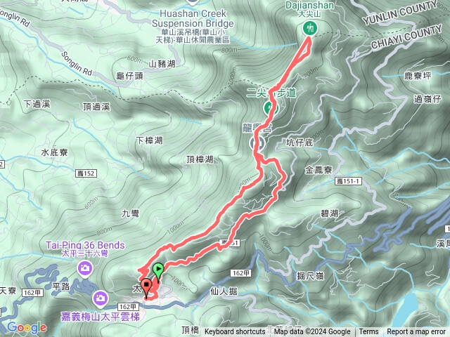 雲嘉五連峰縱走預覽圖